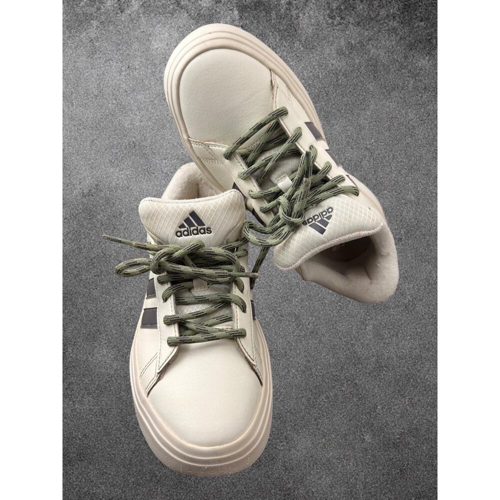 Adidas Grand Court Platform IH2427 Ivory Black Women’s Shoes US 8 EU 40